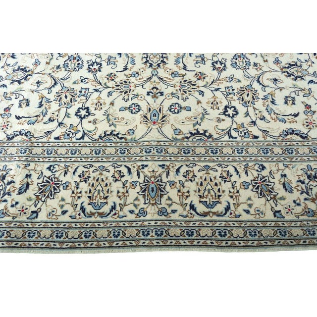 Hand-Knotted Kashan Cork and Wool Rug, 2000s For Sale - Image 9 of 13