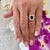 Traditional Natural Sapphire Diamond Ring 14k W Gold 1.82 TCW Certified For Sale - Image 3 of 7