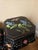 Late 20th Century Pair of Vintage Chinese Black Lacquer Hand-Painted Stools or Side Tables For Sale - Image 5 of 12