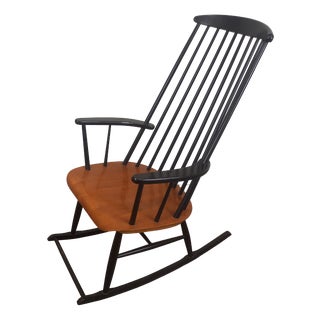 Scandinavian Rocking Chair by Ilmari Tapiovaara for Asko, 1950s For Sale