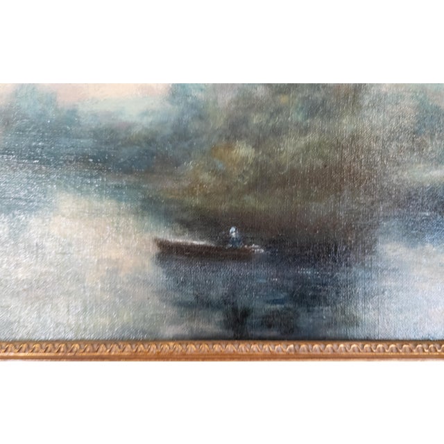 19th Century American Tonalist School Landscape Painting Style of George Inness For Sale - Image 11 of 18