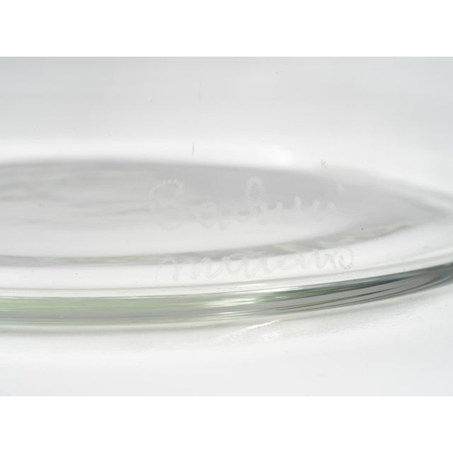Transparent Set of Two Clear Blown Glass Incalmo Vases by Barbini Murano, 1970s For Sale - Image 8 of 10