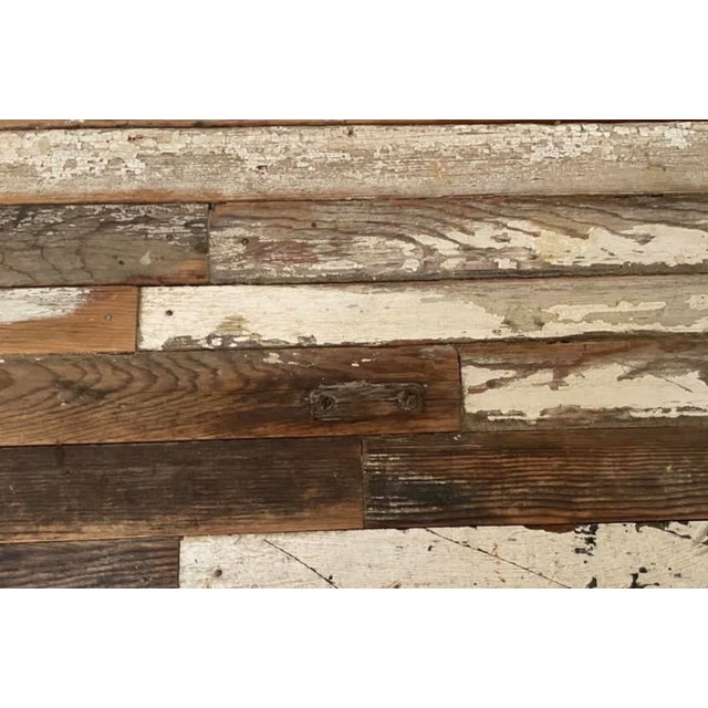 1960s Rustic Mismatched Reclaimed Wood Side Table For Sale - Image 4 of 10