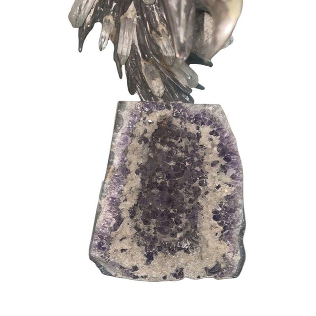 1980s Amador Braojos “The Eagle’s Head” Gemstones & Sterling Silver Sculpture, Ed. 3/7 For Sale - Image 4 of 8