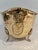 English Vintage Hammered Brass Cache Pot With Lions Head Rings and Four Feet For Sale - Image 3 of 7