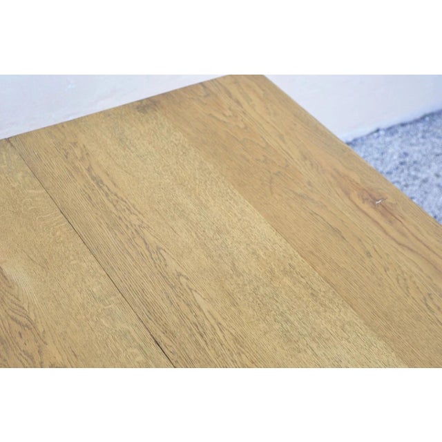 Early 20th Century Antique American Victorian Oak Wood Square Extension Dining Table With 3 Leaves For Sale - Image 5 of 13