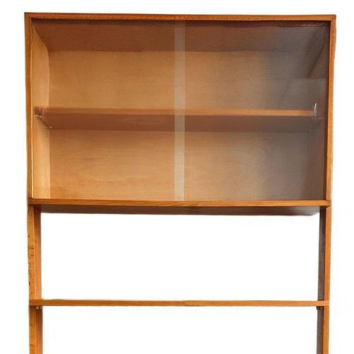 Brown Mid-Century Danish Wall Unit by J. Jiroutek, 1960s For Sale - Image 8 of 9