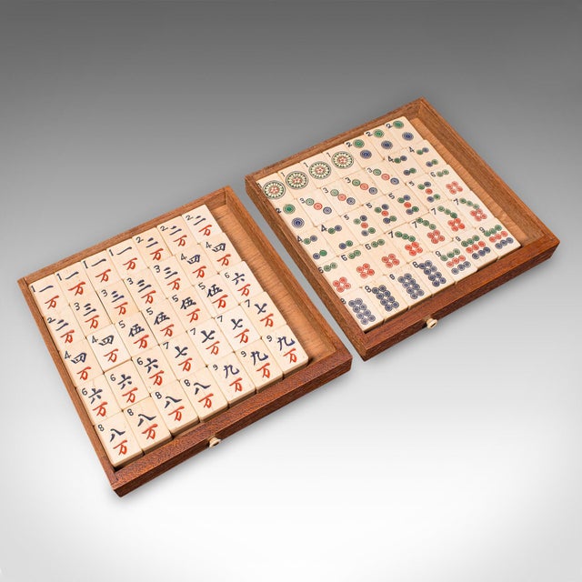 Antique Mahjong Case, Oriental, Teak Gaming Tile Box, Late Victorian, Circa 1900 For Sale - Image 11 of 12