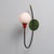 1950s Italian Wall Sconce in Brass, Multicolor Metal and Opaline Glass, 1950s For Sale - Image 5 of 8