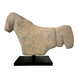 Late 19th Century Megalithic Stone Chicken Statue From Sumba Island, Indonesia