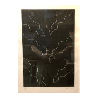 Bettina Blohm, Untitled Abstract Modernist Signed Aquatint Etching Print Ed. 10 For Sale