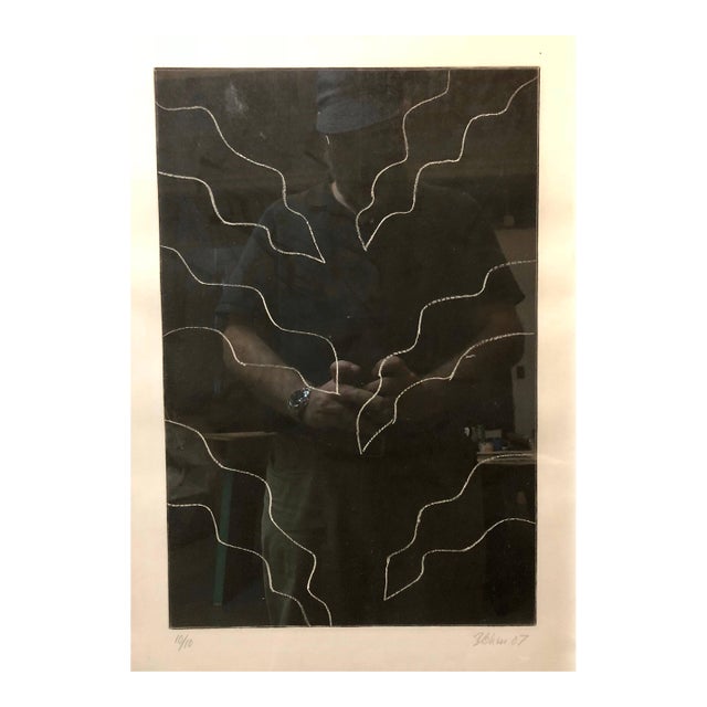 Bettina Blohm, Untitled Abstract Modernist Signed Aquatint Etching Print Ed. 10 For Sale