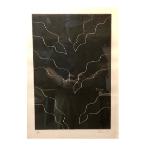 Bettina Blohm, Untitled Abstract Modernist Signed Aquatint Etching Print Ed. 10