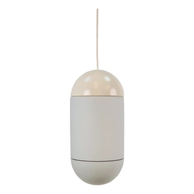 Vintage Pill Pendant Lamp in Milk Glass from Peill & Putzler, Germany, 1960s For Sale