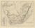 Gold Antique Map of South Africa with the Peninsula of the Cape Inset, 1860 For Sale - Image 8 of 8