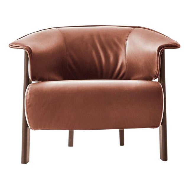 Back-Wing Armchair in Wood, Foam, and Leather by Patricia Urquiola for Cassina For Sale