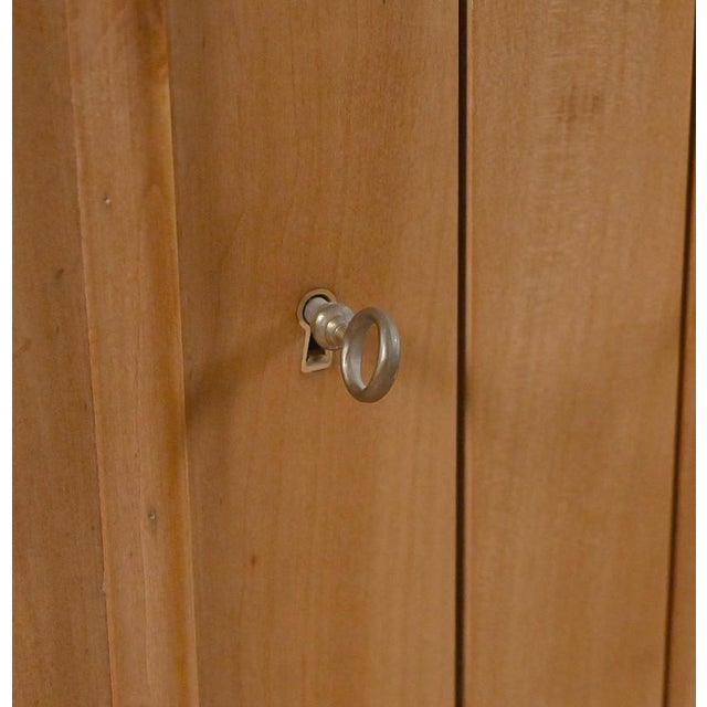 Brown Louis Philippe Style 2-Part Bookcase in Light Cherrywood, 20th Century For Sale - Image 8 of 15