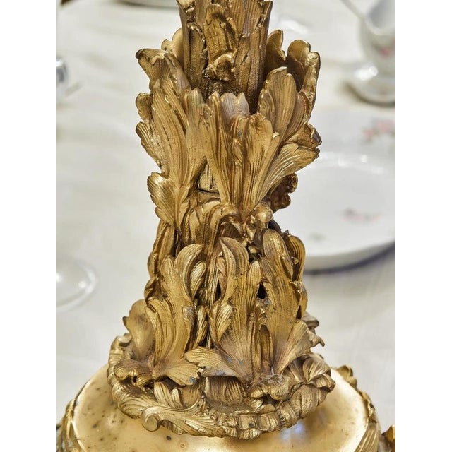 2000 - 2009 Rococo Brass Candlestick For Sale - Image 5 of 9