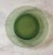 Mid-Century Modern Set of 4 Vintage Green Glass Lunch or Salad Plates For Sale - Image 3 of 9