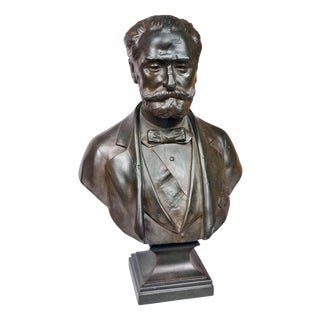 Jean Bulio, French Bust, 19th Century, Bronze For Sale