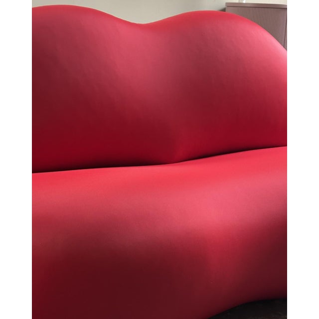 1980s Bocca Sofa in Red Fabric by Studio 65 for Gufram, 1986 For Sale - Image 5 of 7