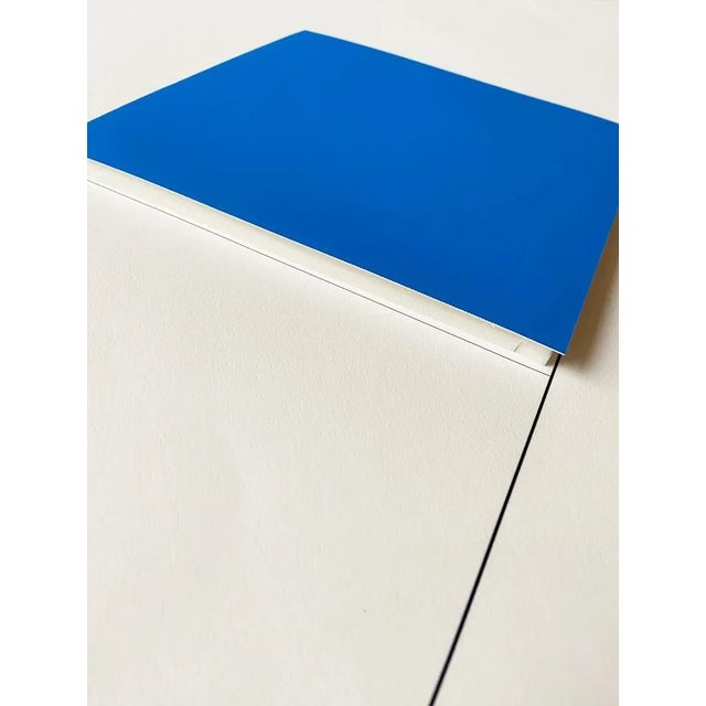 Early 21st Century Gottfried Honegger Composition 1 3D square (dark blue) 2015 2020 For Sale - Image 5 of 7