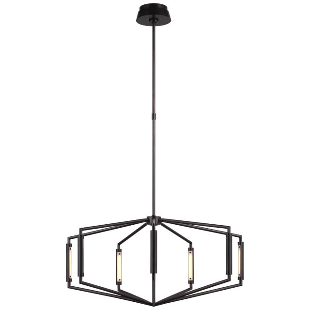 Appareil 30" Low Profile Chandelier in Bronze Designer: Kelly Wearstler Fixture Height: 14.75" Min. Custom Height: 22" O/A...