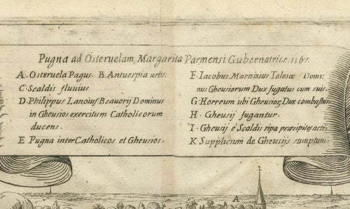 First Sparks of the Eighty Years War in Oosterweel, 1632, Paper Original Prints