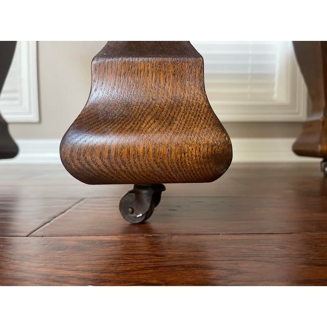 Early 1900s 20th Century Depression Era Wooden Dining Table For Sale - Image 13 of 14
