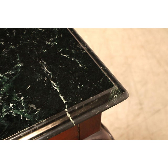 2000 - 2009 Stickley Chippendale Style Marble Top Mahogany Sofa Table Console For Sale - Image 5 of 18