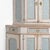Wood Early 19th Century Large Swedish Blue & White Swedish Corner Cabinet For Sale - Image 7 of 14