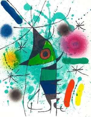 Joan Miró "Litógrafia Xi" 1972 Lithograph
