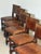 Antique Oak Dining Chairs with Sheepskin Upholstery, Set of 6 For Sale - Image 4 of 7