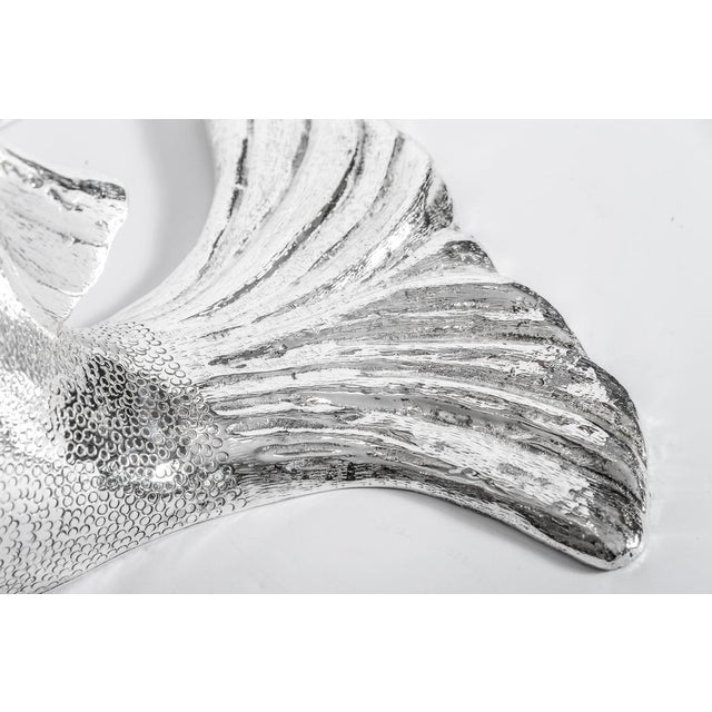 1970s Silver Fish Ice Bottle Cooler, Huge, Italian Silver Plate For Sale - Image 11 of 15