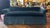 Vintage Velvet Cobalt Blue Sofa For Sale - Image 9 of 10