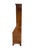 Monumental Italian-made secretary desk cabinet crafted with richly figured radica burl veneer and elegant neoclassical...