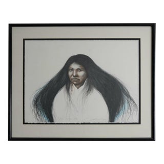 Frank Howell "Lakota Summer" 1985 Signed Original Lithograph, 26/140, Framed For Sale