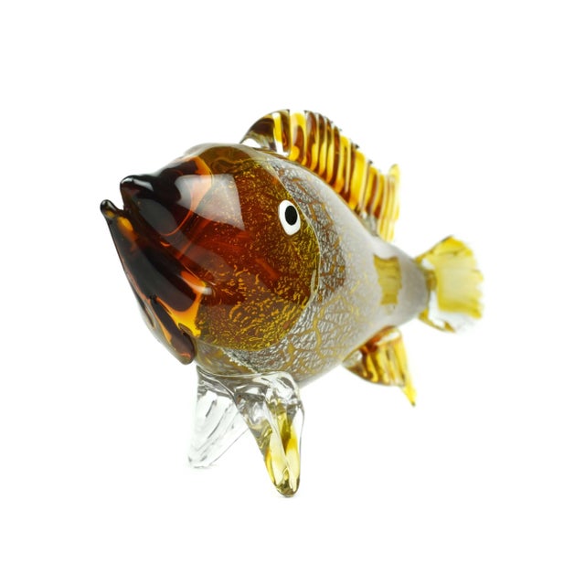 Nautical Late 20th Century Large Italian Murano Fish Sculpture Glass Art For Sale - Image 3 of 9