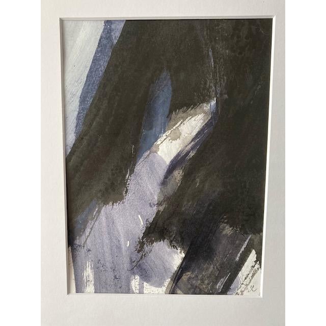 Contemporary Original Contemporary Black and White Abstract Painting by Stephanie Cate For Sale - Image 3 of 6