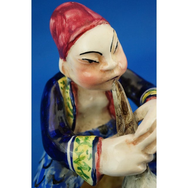 Vintage Italian Art Deco Ceramic Figurine by Leopold Anzengruber, 1950s For Sale - Image 15 of 18