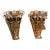 Vintage Gorgeous Pair of Giraffe Wall Brackets Encrusted With Sra Shells For Sale
