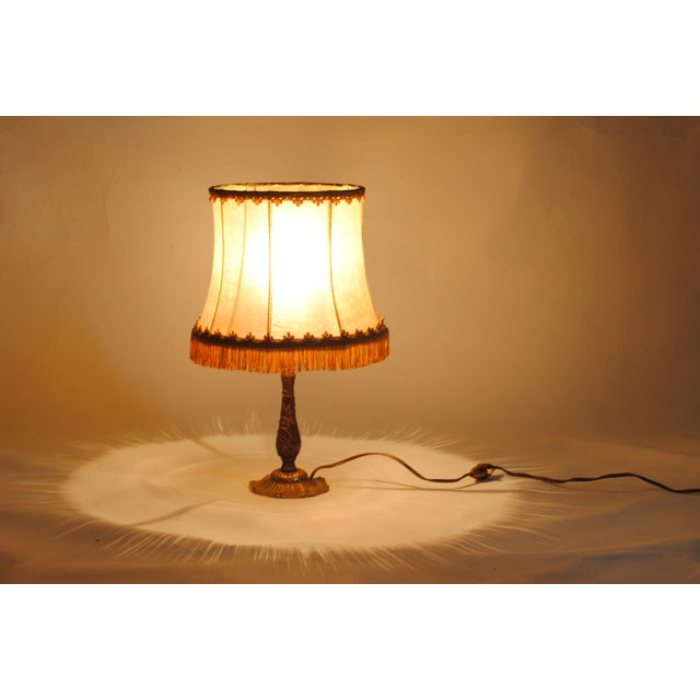 Metal Gilt Bronze Table Lamp, 1920s For Sale - Image 7 of 8