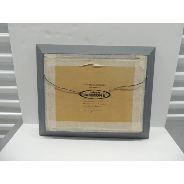 Early 21st Century Framed Oil Painting "Morning Fog" Painted Wood Frame For Sale - Image 5 of 6