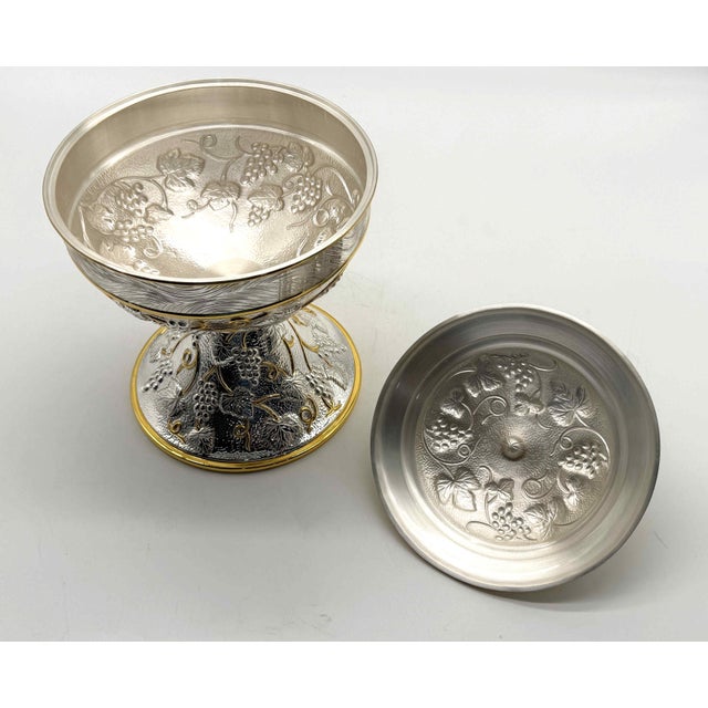 Ravissant 925 Sterling Silver Lidded Goblet For Sale - Image 4 of 9