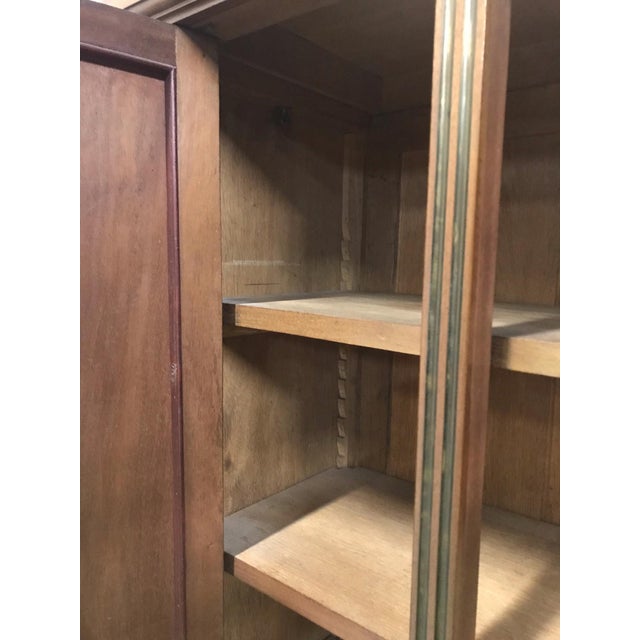 Marquetry Display Cabinet with Three Doors For Sale - Image 4 of 6