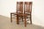 Early 20th Century Limbert Style Antique Mission Oak Arts & Crafts Side Chairs or Dining Chairs, Pair For Sale - Image 5 of 14