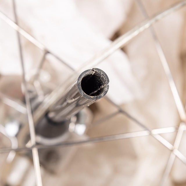 Vintage German Metal and Paper Floor Lamp by Ingo Maurer, 1990 For Sale - Image 14 of 18