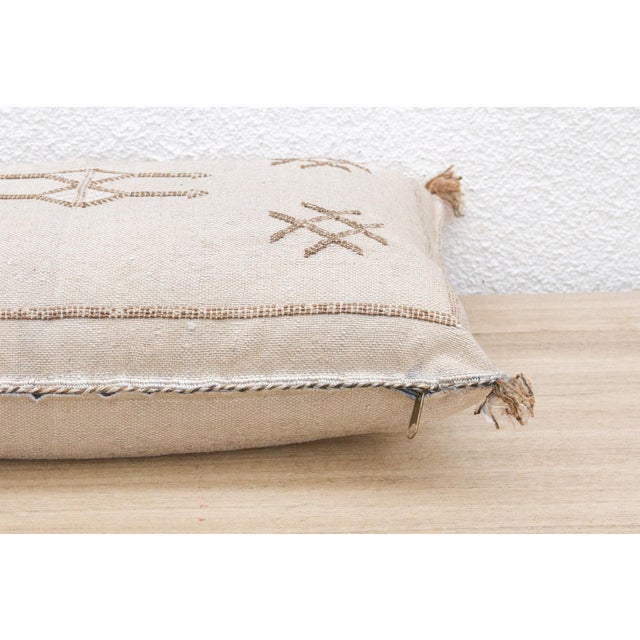 Textile Riad Glow Silk Rug Lumbar Pillow For Sale - Image 7 of 8