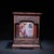 1960s 1960s Carved Hardwood Square Brush Pot, Chinoiserie Four Gentlemen Pen Holder For Sale - Image 5 of 9