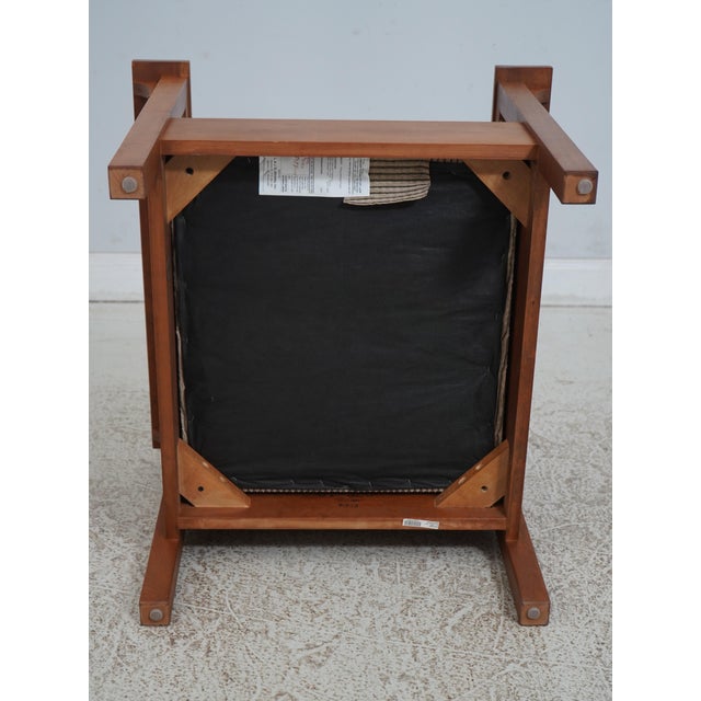 Stickley Cherry Spindle Morris Style Lounge Chair For Sale - Image 9 of 12
